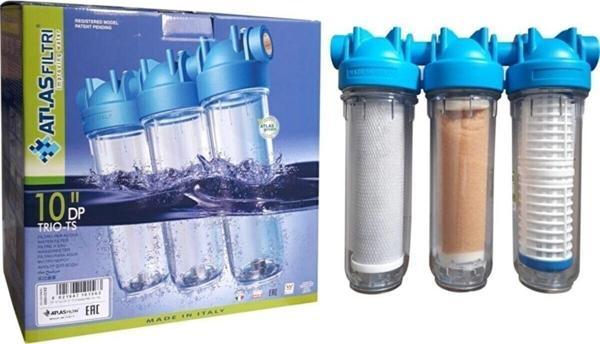 Prolite Store Atlas 10'' Housinğ 3'Lü Su Arıtma Filtresi Set 3/4'' Bağlantılı - Image 1