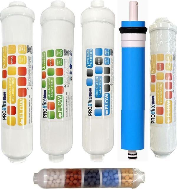 Prolite Store Inline Kapalı Kasa Su Arıtma Cihazlarına Uyumlu 6'Lı 10 Aşama Filtre - Image 1