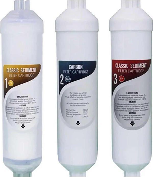 Prolite Store Kapalı Kasa Su Arıtma Cihazı 12 Inç 3Lü Inline Su Arıtma Ön Filtresi - Image 1
