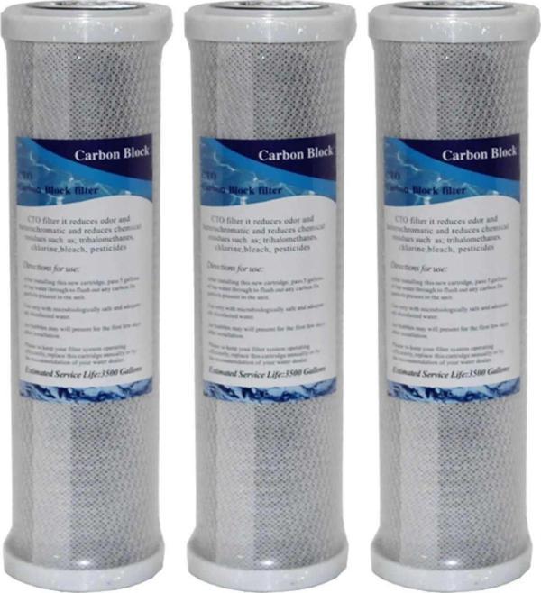 Aqua Bella Açık Kasa Su Arıtma Cihazı Cto Blok Karbon Filtre (3 Adet) - Image 1
