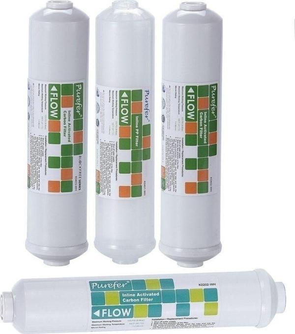 Aqua Bella Nsf Sertifikalı Su Arıtma Cihazları 12" Inline 4'Lü Filtre Seti - Image 1