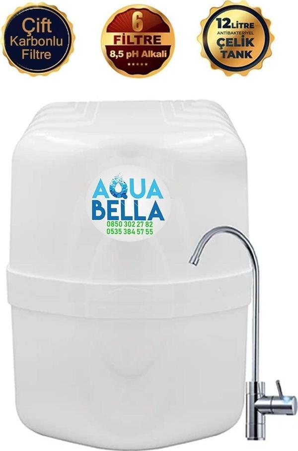 Aqua Bella Optimus Prime 12 Lt Nsf Sertifikalı Çelik Tanklı 12 Aşamalı Su Arıtma Cihazı - Image 1