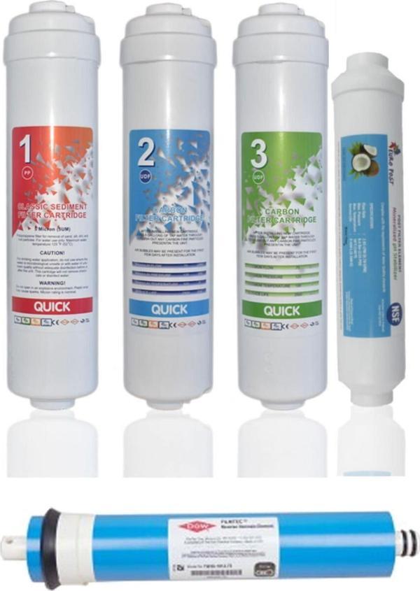 Aqua Bella Reverse Osmosis Kapalı Kasa Inline Su Arıtma Cihazı Filtresi 50 Gpd Filmtec Membranlı - Image 1