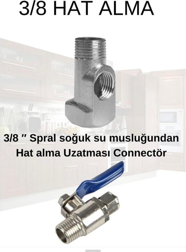 Aqua Bella Su Arıtma Hat Alma Aparatı Ve Küresel Vanası 3/8 - Image 1
