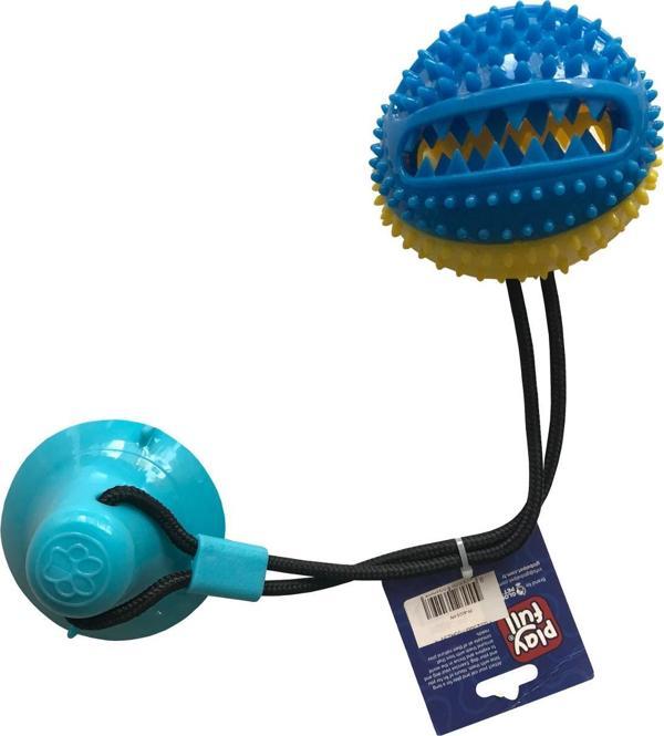 Playfull Yapışkanlı Ödül Hazneli Köpek Oyuncağı 7x9x54 Cm Mavi - Image 1