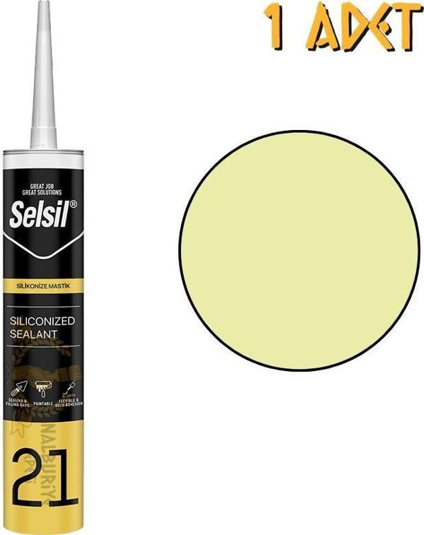 Selsil Silikonize Mastik ŞAMPANYA 500 gr. - 1 Adet - Image 1