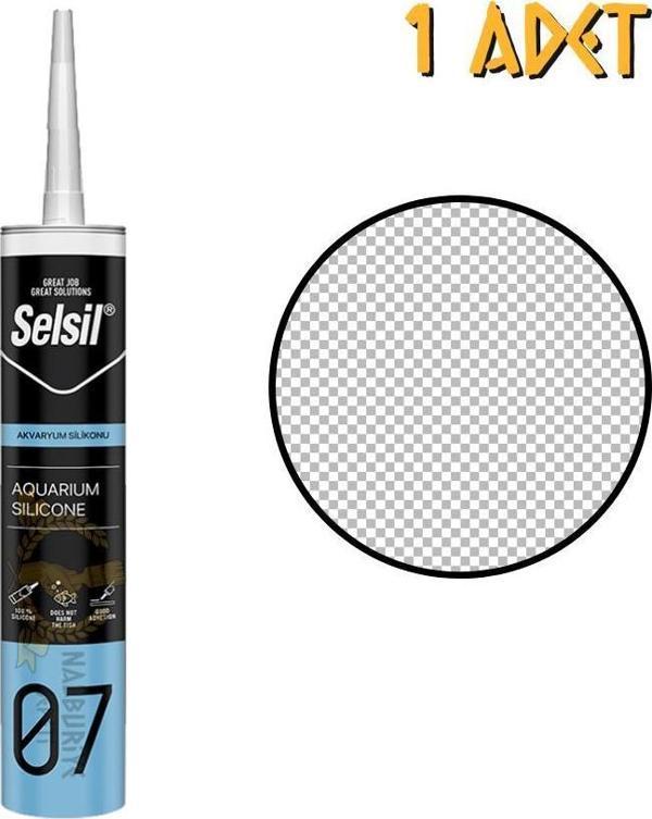 Selsil Suya Dayanıklı Akvaryum Silikonu ŞEFFAF 300 ml. - 1 Adet - Image 1