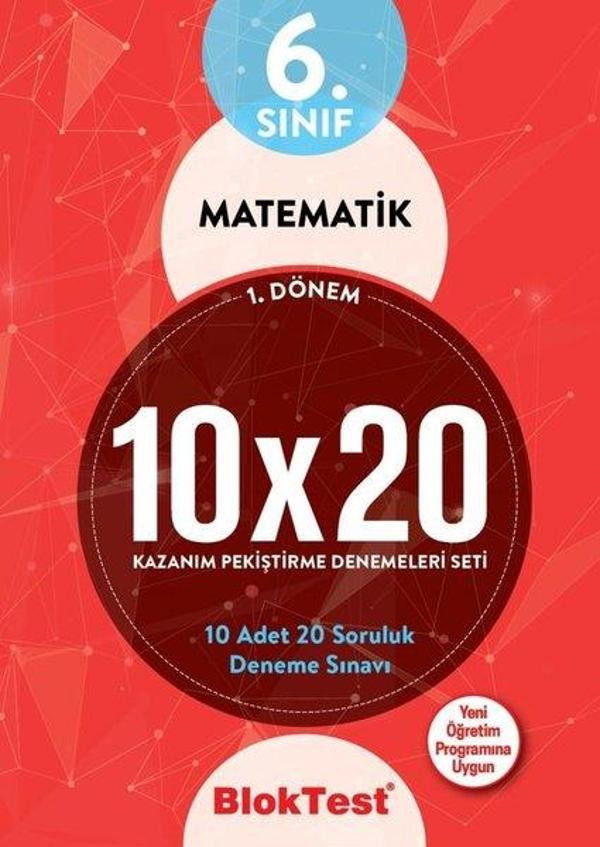 6.Sınıf 1. Dönem Matematik Kazanım Pekiştirme Denemeleri Seti - Bloktest Yayınları - Image 1