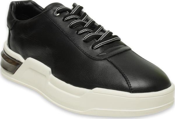 Marcomen 19197 Günlük Deri Sneakers Siyah Erkek Spor Ayakkabı 42 - Image 1
