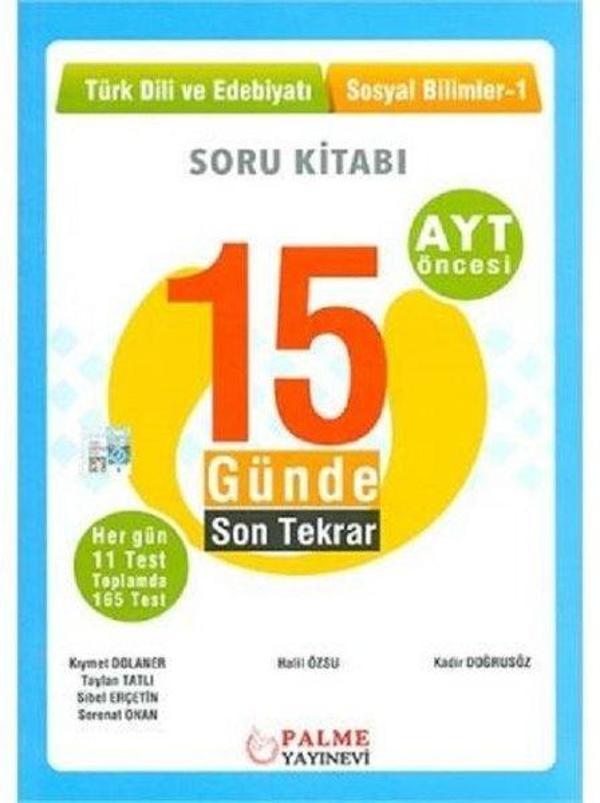 Palme Yks Ayt 15 Günde Son Tekrar T.Dili Ve Ed.Sosyal Bil.-1 - Palme Eğitim - Image 1