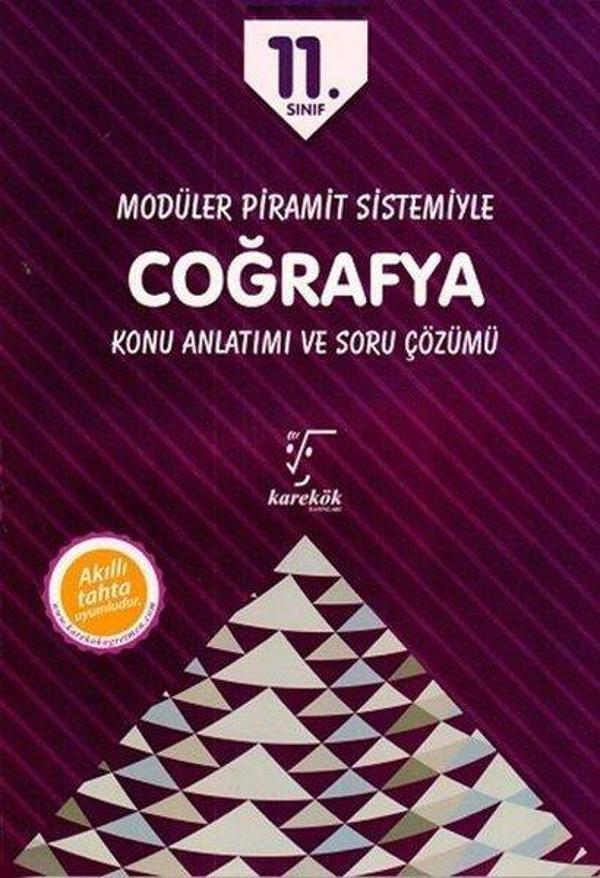 11.Sınıf Modüler Piramit Sistemiyle Coğrafya Konu Anlatımı ve Soru Çözümü - Karekök Eğitim Yayınları - Image 1