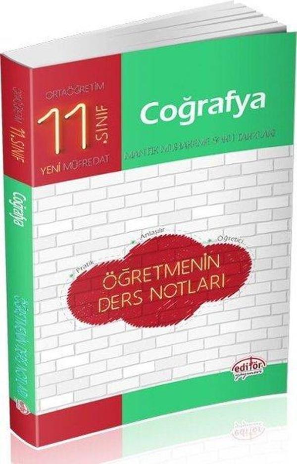 Editör 11.Sınıf Coğrafya Öğretmenin Ders Notları - Editör - Image 1