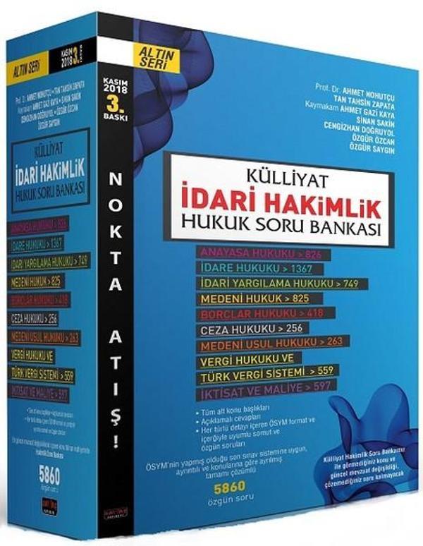 Külliyat İdari Hakimlik Hukuk Soru Bankası 2018 - Savaş Yayınevi - Image 1