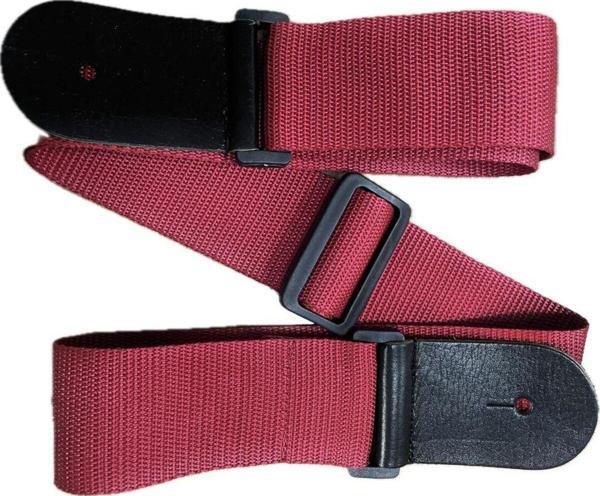 Capella Wine Red Deri Uçlu Gitar Askısı - Image 1