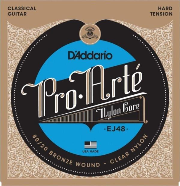 Daddario D'Addario Ej48 80/20 Bronze Pro-Arté Nylon, Hard Tension Takım Tel Klasik Gitar Teli - Image 1
