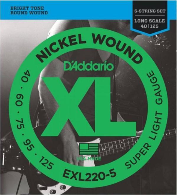 Daddario Exl220-5 Telli Bas Gitar Tel Seti - Image 1