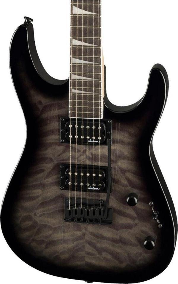 Jackson Js20 Dinky Dkq 2Pt Amaranth Klavye Transparent Black Burst Elektro Gitar - Image 1