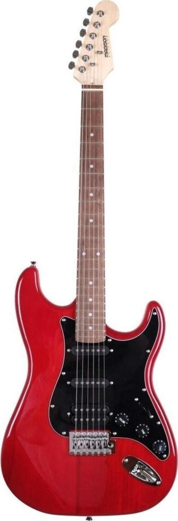 Madison Meg-2Trd Trans Red Burst Elektro Gitar - Image 1