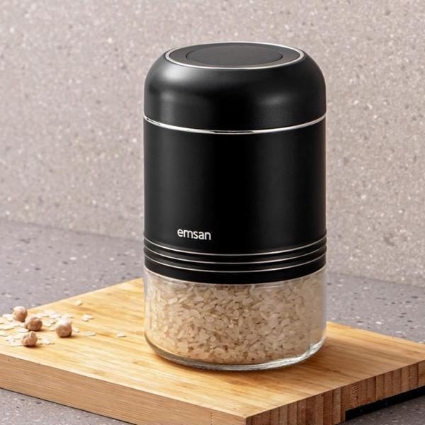 Emsan Moko Saklama Kavanoz 900 ml Siyah - Image 1