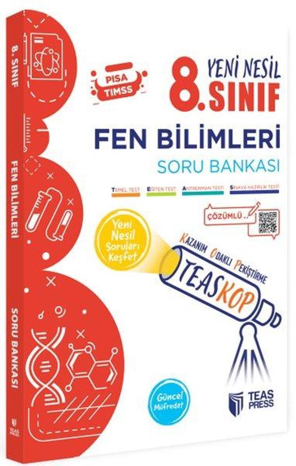 8.Sınıf Teaskop Fen Bilimleri Soru Bankası - Teas Press Eğitim - Image 1