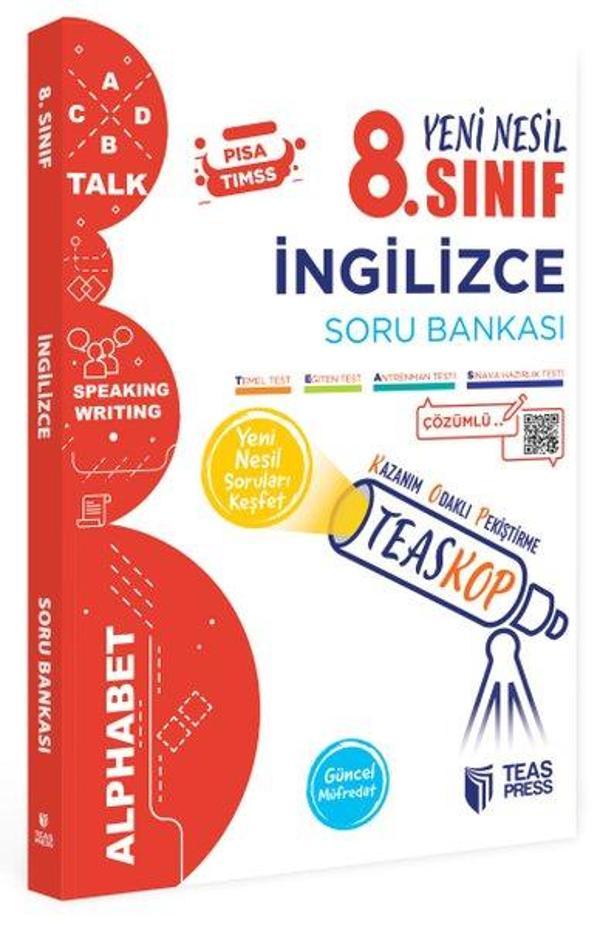 8.Sınıf Teaskop İngilizce Soru Bankası - Teas Press Eğitim - Image 1