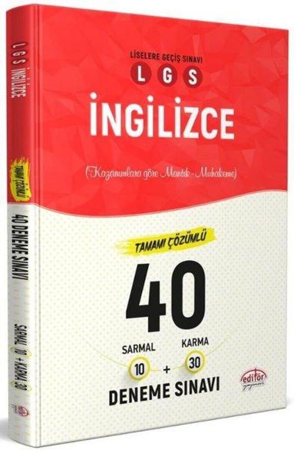 LGS İngilizce Tamamı Çözümlü 40 Deneme Sınavı - Editör - Image 1