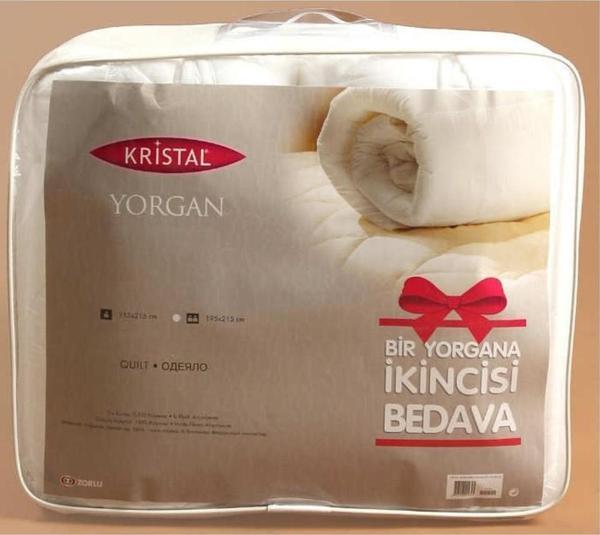  Kristal Microfiber TEK Kişilik Yorgan 2li  - Image 1