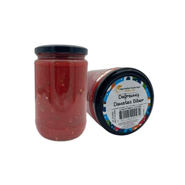 Doğranmış Domates&Biber Konservesi 600 gr (660cc) MG - Image 1