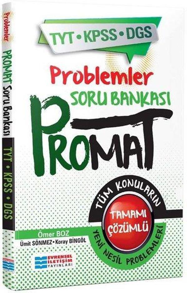 Promat Problemler Soru Bankası-TYT-KPSS-DGS - Evrensel İletişim Yayınları - Image 1