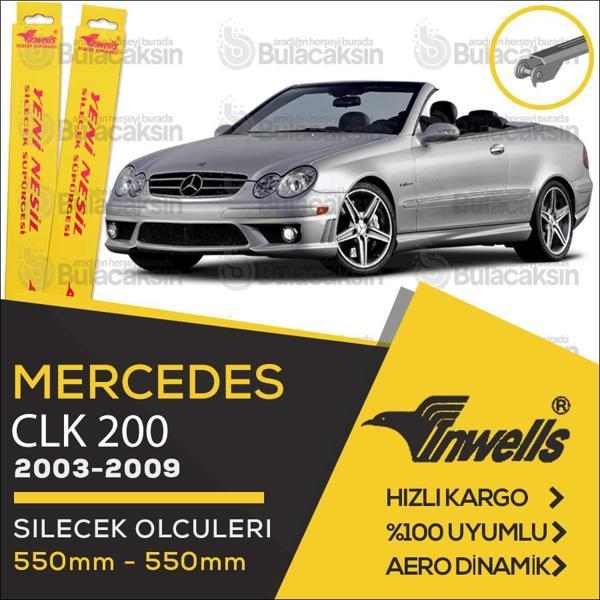 İnwells Muz Silecek Takımı Mercedes CLK 200 2003-2009 ile uyumlu - Image 1