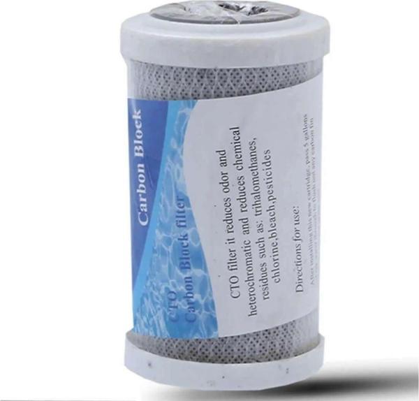 Aqua Bella Daire Bina Girişi 5 Inch 1 Aşama Yedek Filtre Seti Pas Klor Önleyici (Blok Karbon Filtre) - Image 1