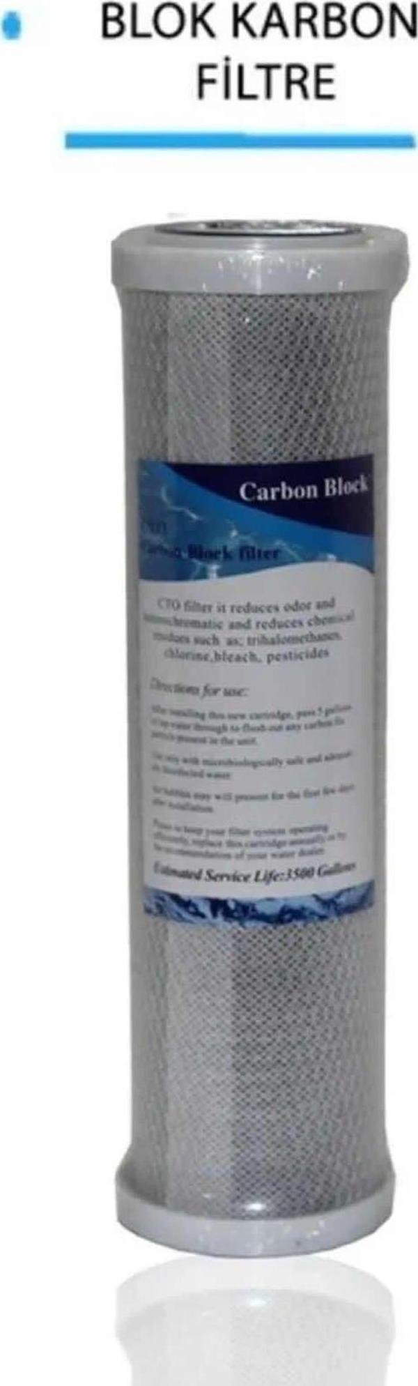 Aqua Bella Daire Bina Sayaç Girişi 10" Inc ( Blok Karbon ) Yedek Filtre Seti - Image 1