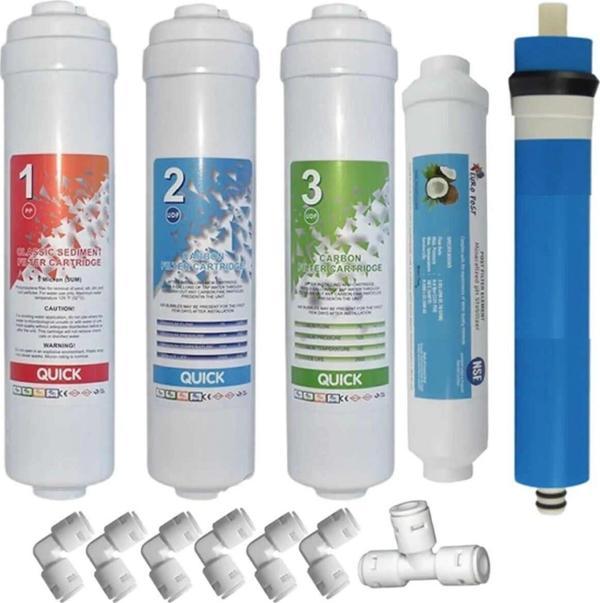 Aqua Bella Kapalı Kasa 12' Inç Su Arıtma Filtresi Cihazı Yıllık Bakım Seti - Image 1