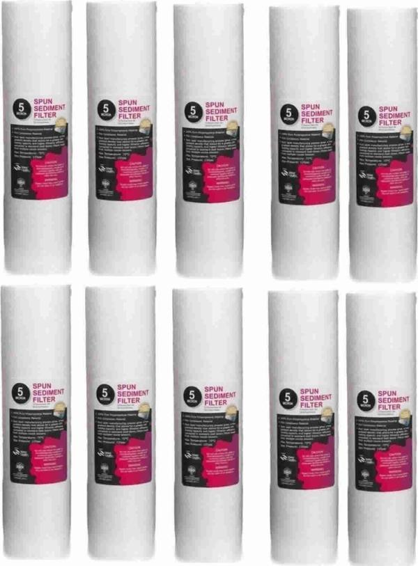 Aqua Bella Su Arıtma Cihazı 5 Mikron Sediment Spun Filtre (10 Adet) - Image 1