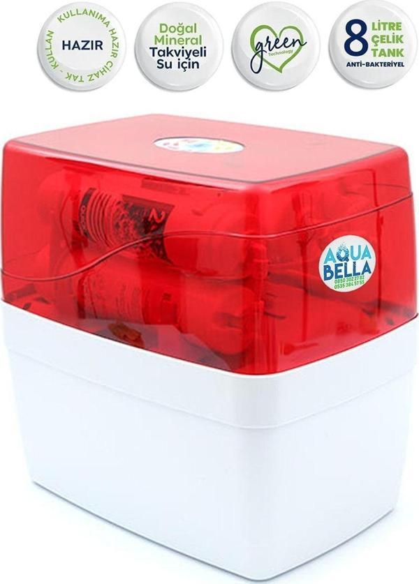 Aqua Bella Su Arıtma Cihazı Çelik Tanklı 13 Aşamalı Süper Sarım Membranlı - Image 1