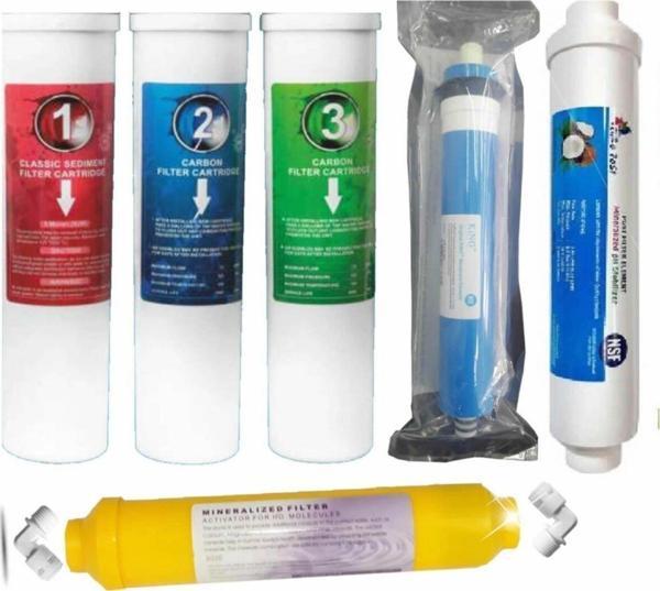 Aqua Bella Su Arıtma Cihazı Evro Tak Çevir 6'Li Tam Takım Filtre Seti - Image 1