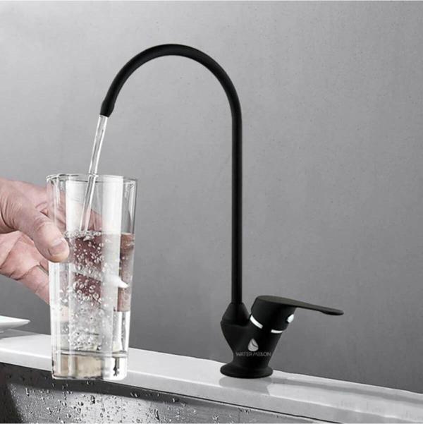 Aqua Bella Su Arıtma Cihazı Için Lüks Avrupa Ankastre Musluk Siyah - Image 1