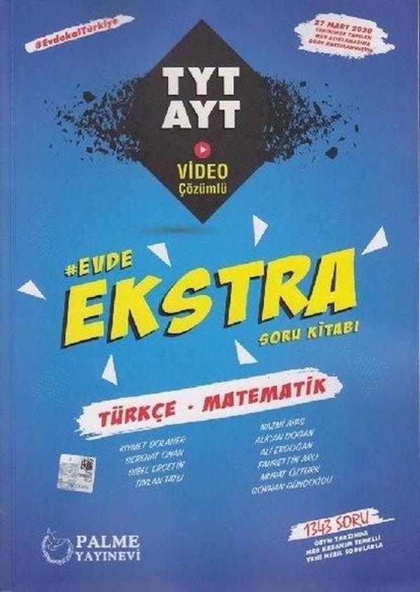 TYT-AYT Türkçe-Matematik Evde Ekstra Soru Kitabı - Palme Eğitim - Image 1