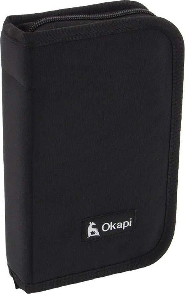 Okapi İki Kapaklı Kalemlik Siyah / OKP-123/S - Image 1