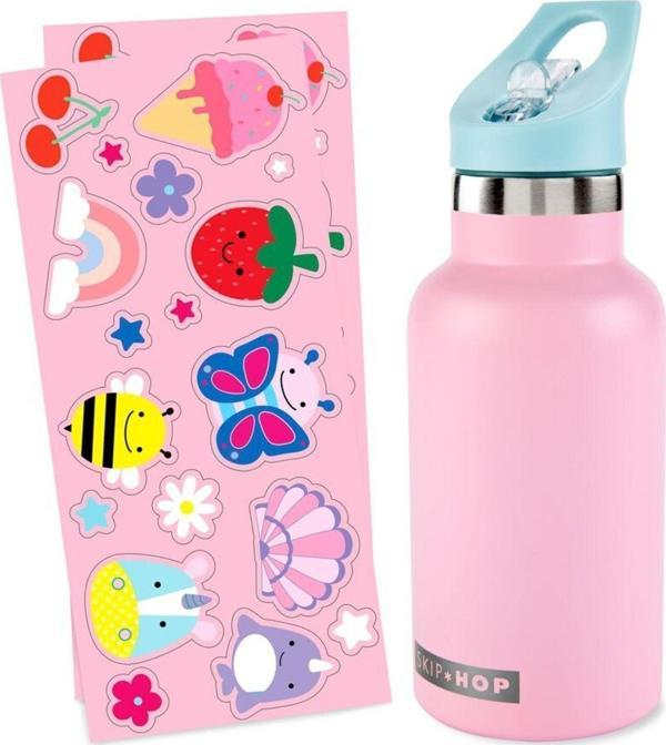 Skip Hop Spark Style Stickerlı Paslanmaz Çelik Suluk - Image 1