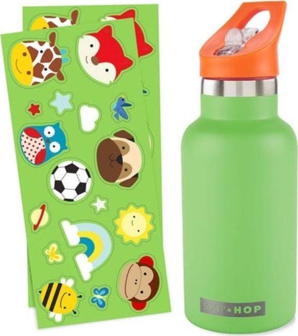 Skip Hop Spark Style Stickerlı Paslanmaz Çelik Suluk - Image 1
