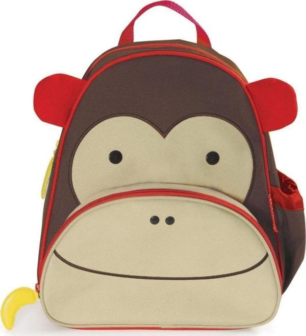 Skip Hop Unisex Bej Zoo Sırt Çantası Maymun - Image 1