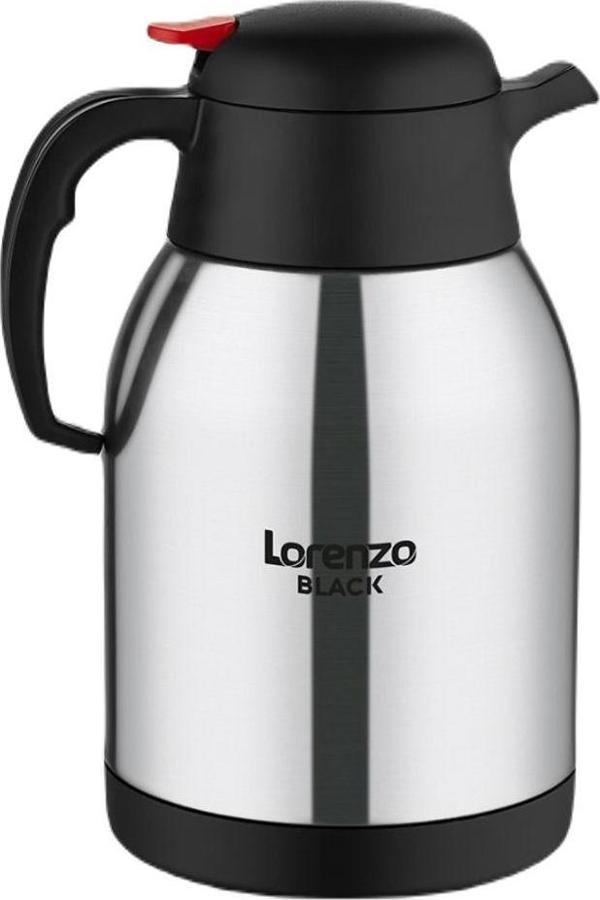 Lorenzo Black Paslanmaz Çelik 1,5 Litre Termos İnox - Image 1