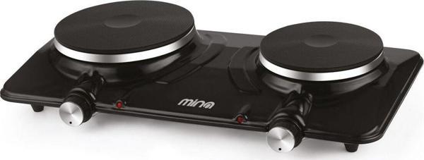 Mina 1500+100W İkili Elektrikli Set Üstü Ocak I Çiftli Hotplate Ocak - Image 1