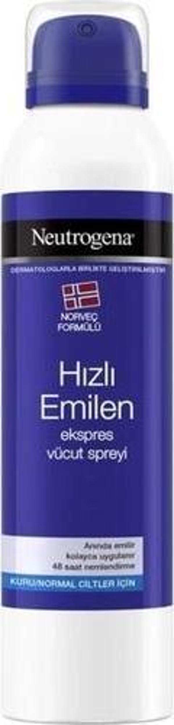 Neutrogena Hızlı Emilen Ekspres Vücut Spreyi Normal /kuru Ciltler Için 200 ml - Image 1
