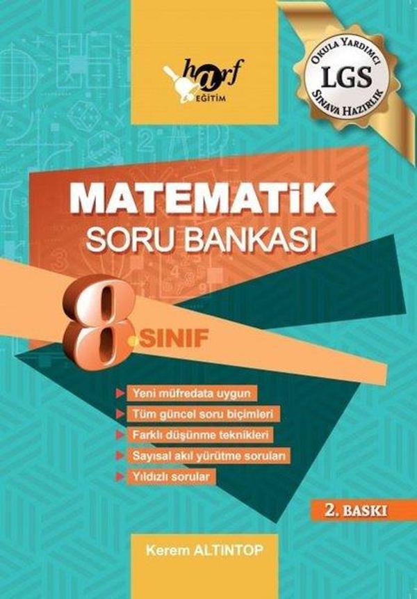 8.Sınıf LGS Matematik Soru Bankası - Harf Eğitim Yayıncılık - Image 1