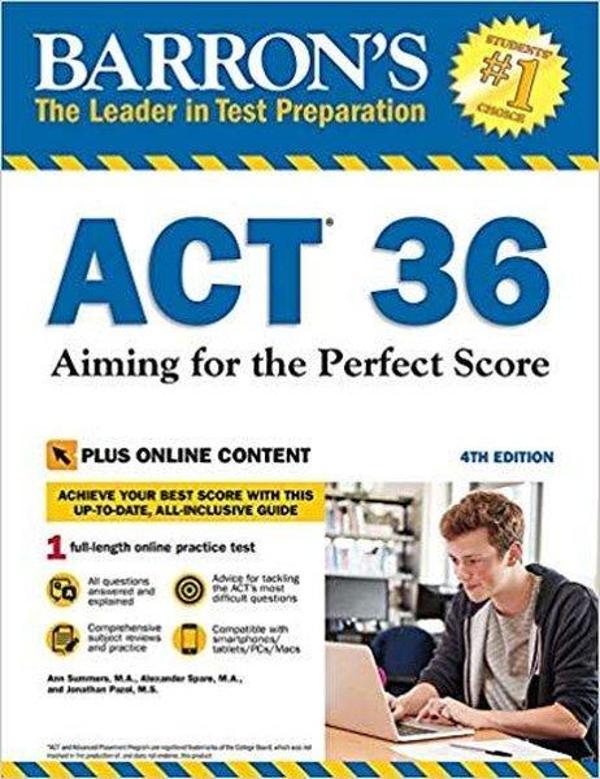 Barron's ACT 36 with Online Test: Aiming for the Perfect Score (Barron's Test Prep) - Barrons - Image 1