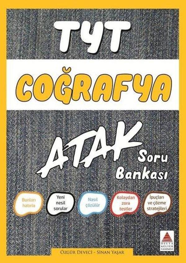 TYT Coğrafya Soru Bankası Atak - Delta Kültür-Eğitim - Image 1