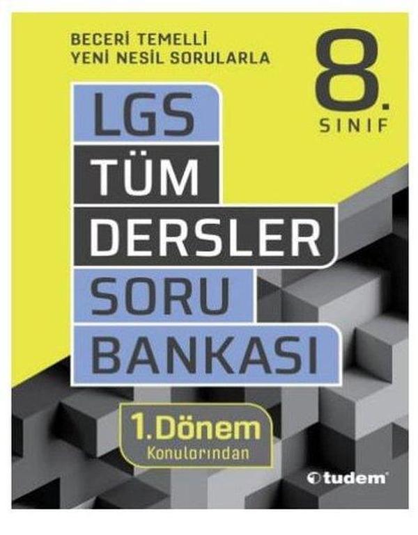 8.Sınıf LGS Tüm Dersler Soru Bankası 1.Dönem - Tudem Yayınları - Ders Kitapları - Image 1