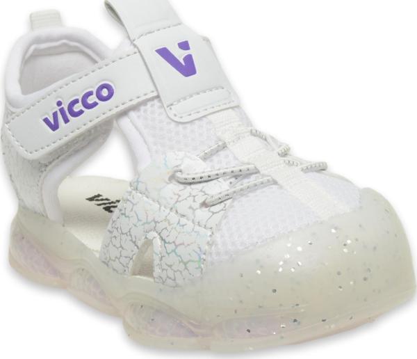 Vicco 321.B24Y211 Bebe Phylon Işıklı Beyaz Çocuk Sandalet 25 - Image 1